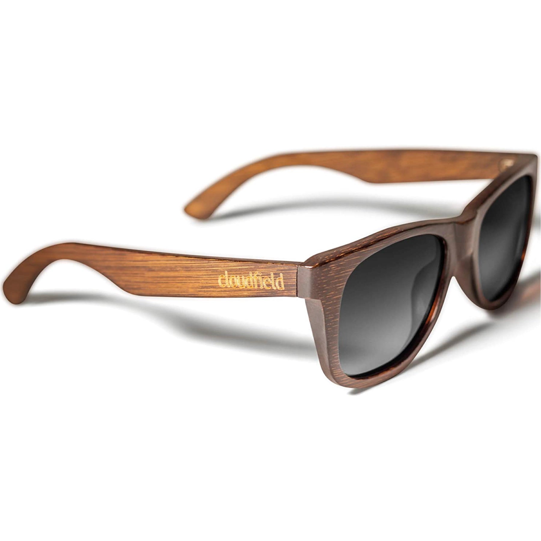 Cloudfield Unisex Polarized Wood Sunglasses - Oakwood