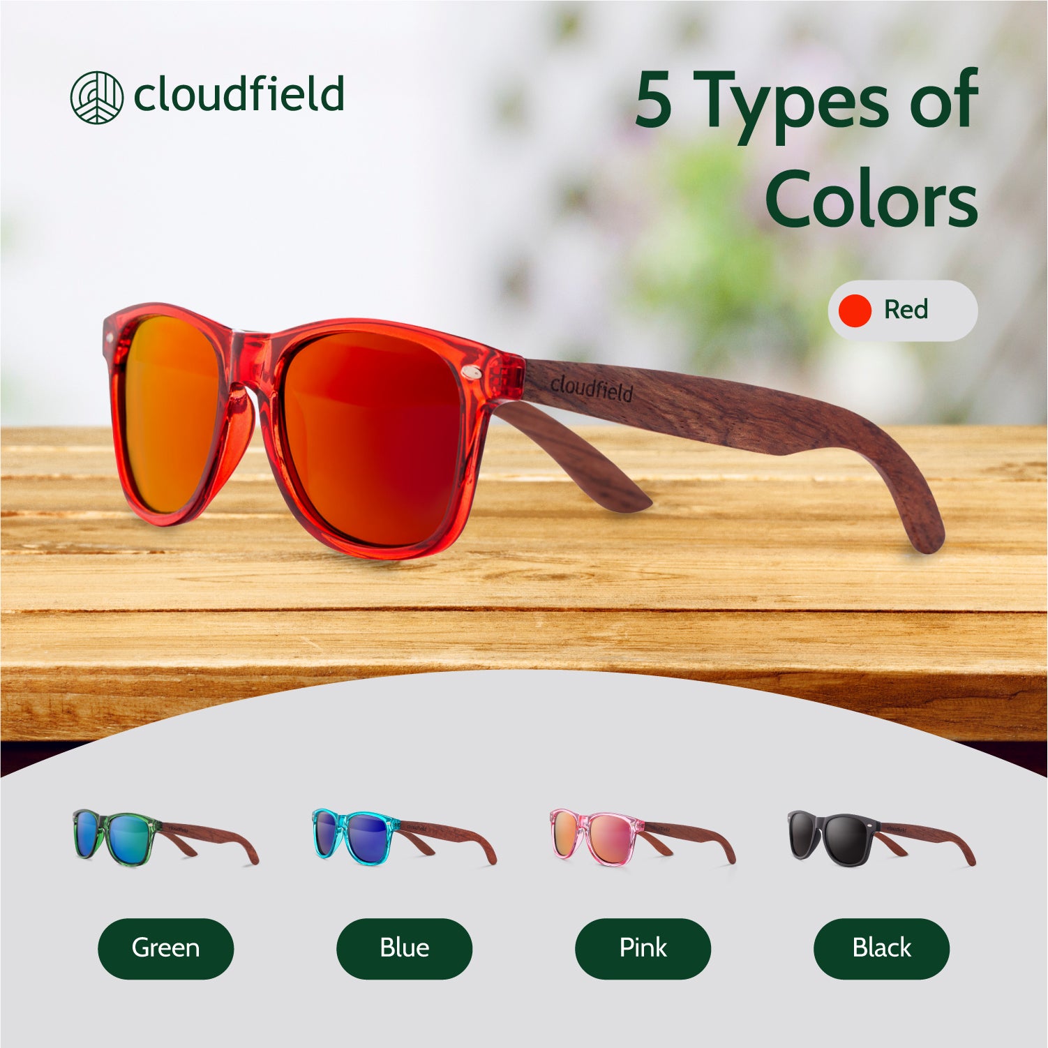 cloudfield red polarized glasses